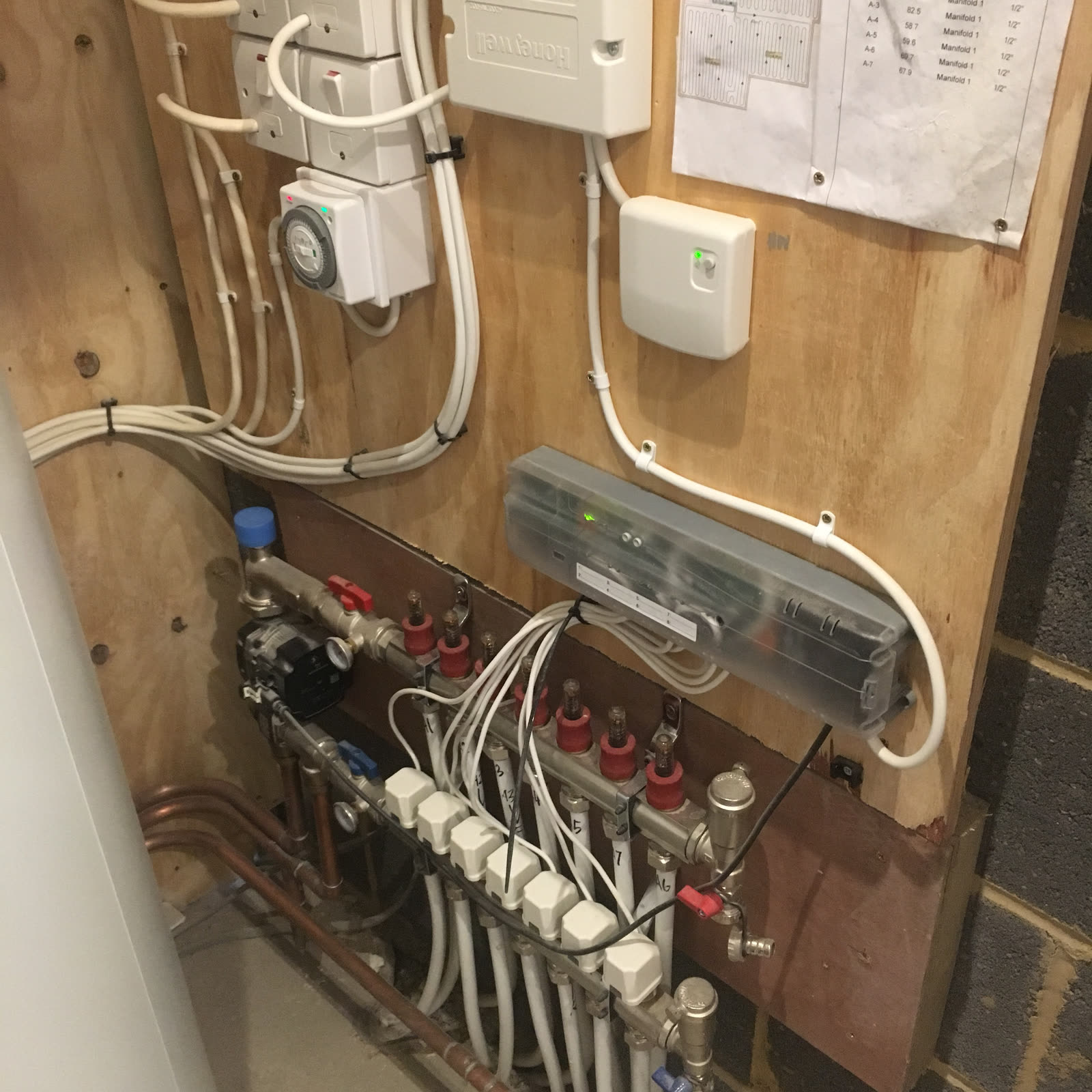 A wall-mounted boiler fitted by Oatlands Heating & Plumbing
